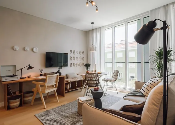Apartament Domizia - 2 Bedrooms And Pool In Avenidas Novas Lizbona